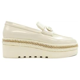 Chanel Plateau-Pumps aus glänzendem Kalbsleder