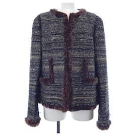 Chaqueta sin cuello Lapin Chanel P26807V17014 05A