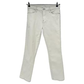Jeans blancos con costuras azules - Frame Denim