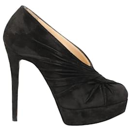 Stivaletti Christian Louboutin Twist in suede nera