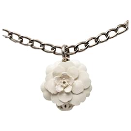 Collana pendente a catena Chanel Camelia Coco Mark