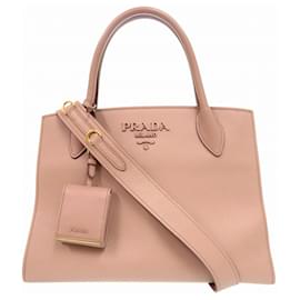 Borsa in pelle Saffiano Monocromatica 1BA155 di Prada