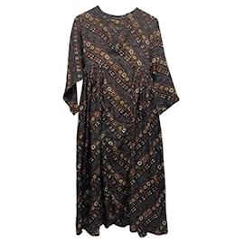Vestido maxi de seda estampado Isabel Marant Tizy