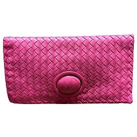 Borsa Clutch Intrecciato Bottega Veneta in Rosa