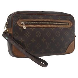 LOUIS VUITTON Clutch Marly Dragonne GM Monogram M51825 LV Auth YKZ378