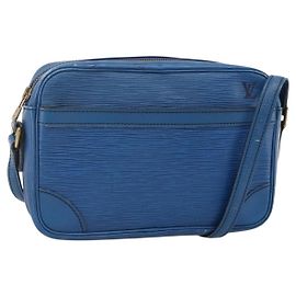 LOUIS VUITTON Borsa a Spalla Epi Trocadero 23 Blu M52305 LV Auth 164119