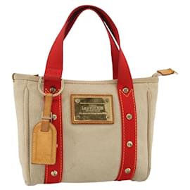 LOUIS VUITTON Antigua Cabas PM Borsa a Mano Rossa Beige M40038 LV Auth ka3789