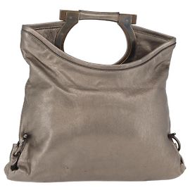 Borsa a tracolla in pelle Salvatore Ferragamo oro Auth 166271A