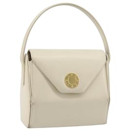 Borsa a mano GIVENCHY in pelle beige dorata Auth YKZ357