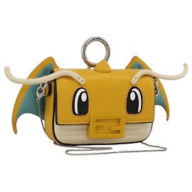 Borsa Mini Mamma Baguette FENDI Nappa Dragonite FRGMT x POKMON Auth 158604SM