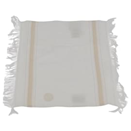HERMES Hand Towel Cotton White Auth 174173A - Hermès