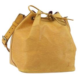 LOUIS VUITTON Epi Petit Noe Shoulder Bag Yellow M44109 LV Auth YKZ986