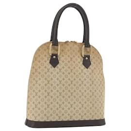 LOUIS VUITTON Mini Alma Alto Borsa a Mano Monogramma Khaki M92203 LV Auth BAZ717
