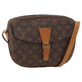 LOUIS VUITTON Monogram Jeune Fille GM Schultertasche M51225 LV Auth ARZ900