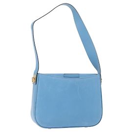Céline Borsa a Spalla CELINE in Pelle Azzurro Chiaro Oro Auth INZ033A