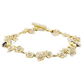 Bracciale Roberto Coin, oro rosa, diamanti, smalto.