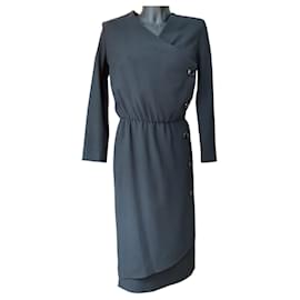 Abito avvolgente nero Celine - Céline