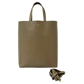 CELINE Vertikaler Cabas Kleine Logo Lederhandtasche - Céline
