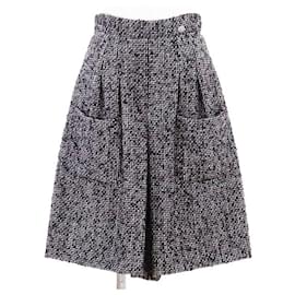 Falda de lana de alpaca de tweed de Chanel