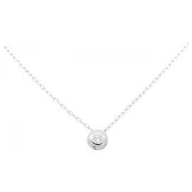 Autre Marque Diamant-Halskette aus Weißgold Au750