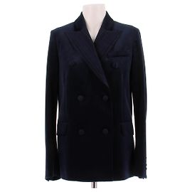 Golden Goose Blazer in velluto blu navy