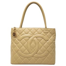Chanel Beiger Kaviar Medaillon Tote