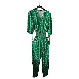 Maje Mono verde con estampado floral