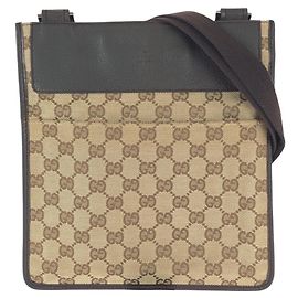 Borsa a Spalla in Tela GG e Pelle Gucci