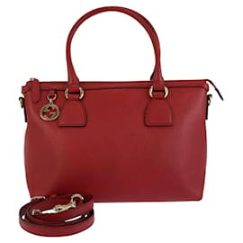 Borsa tote in pelle Gucci con logo intrecciato