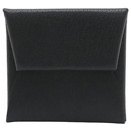Monedero Bastia de cabra negra de Hermès