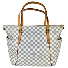 Borsa a Spalla Louis Vuitton Totally GM Damier Azur