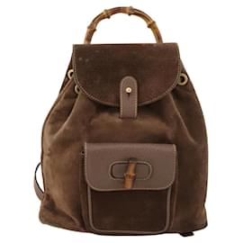 Gucci Gucci bamboo daim mini