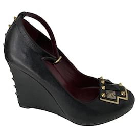 Zeppe Marc by Marc Jacobs nere in pelle con borchie