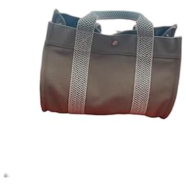 Hermès Cannes MM Borsa in tela taupe