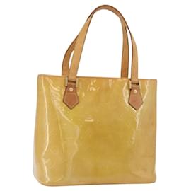 LOUIS VUITTON Handtasche Monogram Vernis Houston Beige M91004 LV Auth YKZ943