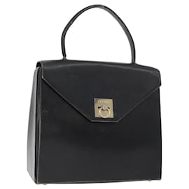 Céline Borsa a mano CELINE in pelle nera e oro Auth BAZ496