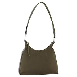Borsa a Spalla PRADA Nylon Khaki Argento Autentica 174401 - Prada