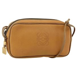 Borsa a Spalla LOEWE in Pelle Beige Oro Auth YKZ909