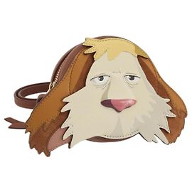 LOEWE - Borsa Hin in pelle marrone del Castello Errante di Howl di Studio Ghibli Auth 158609SM