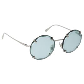 Autre Marque Gafas de sol TIFFANY&Co. metal Azul Auth 167005SM