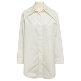 Camicia in popeline di cotone bianco Jil Sander