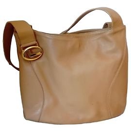 Borsa a mano Lancel in pelle beige