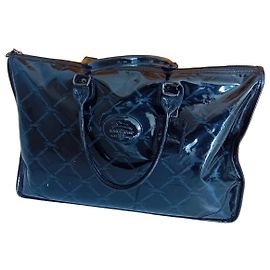Borsa tote Longchamp in pelle verniciata nera