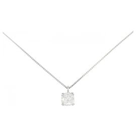 Autre Marque Pt900/Pt850 Platinum Diamond Necklace