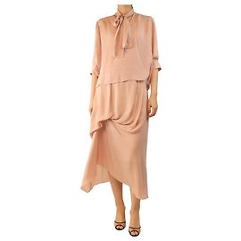Autre Marque Conjunto de blusa rosa claro y falda magnolia - tamaño M