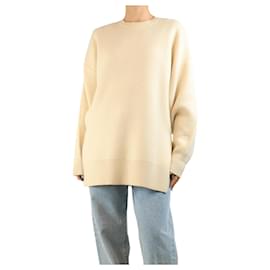 Creme Doppelstrickpullover - Größe S - Totême