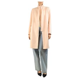 Max Mara Cappotto in misto angora rosa pallido - taglia UK 10