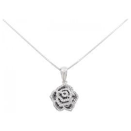 Autre Marque Collar de diamante en oro blanco Au750