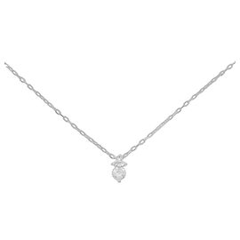 Autre Marque Diamant-Halskette aus Weißgold Au750