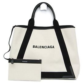 Balenciaga Navy Cabas M 339936 Handbag